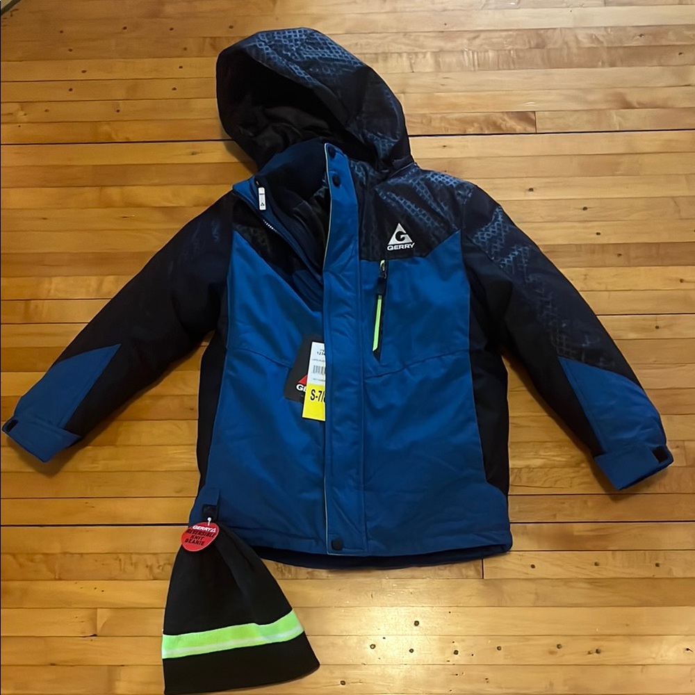 Gerry Blue and Black Hooded Jacket